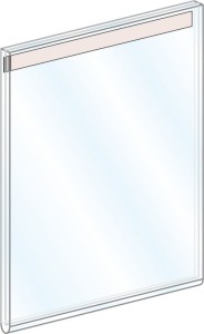 Kieszeń akrylowa z taśmą klejącą - 10 szt.