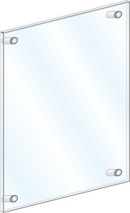 Ramka akrylowa z dystansami - 10 szt.