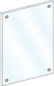 Ramka akrylowa magnetyczna - 10 szt.